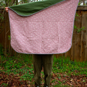 Pink and Green Gauze Blanket